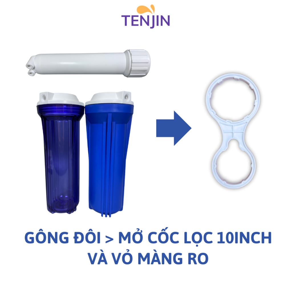 Tay Gông Vặn Tháo Cốc Lọc 123 10inch, 20inch,Cho Máy Lọc Nước Giao Màu Ngẫu Nhiên