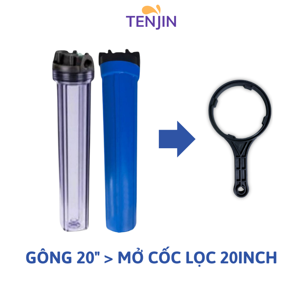 Tay Gông Vặn Tháo Cốc Lọc 123 10inch, 20inch,Cho Máy Lọc Nước Giao Màu Ngẫu Nhiên