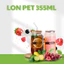 150 Lon Nhựa SSC 355ml Kèm Nắp Nhôm Đựng Trà Trái Cây, Cafe, Kompucha