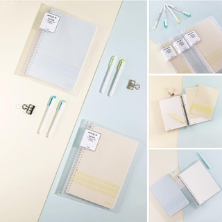 KLONG - Sổ kẹp còng nhựa B5 BINDER FILE ruột CARO / DOT / LINE giấy dày 100gsm / 120gsm 🌻🐻 BUJO, quà tặng học sinh sv