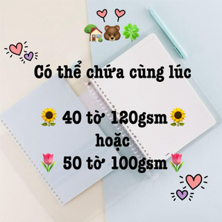 KLONG - Sổ kẹp còng nhựa B5 BINDER FILE ruột CARO / DOT / LINE giấy dày 100gsm / 120gsm 🌻🐻 BUJO, quà tặng học sinh sv