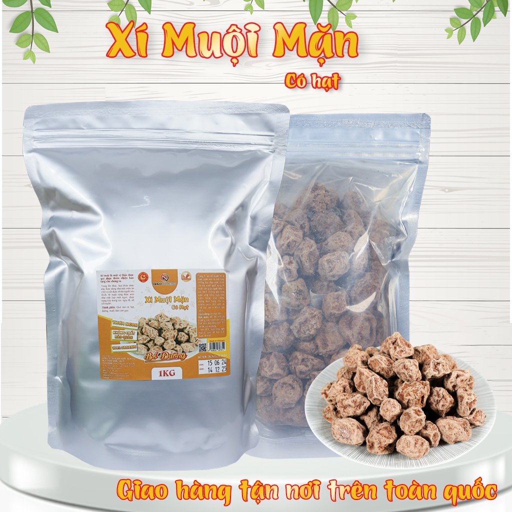 [Combo 3 bịch] xí muội mặn có hạt Như Ý bịch 1kg