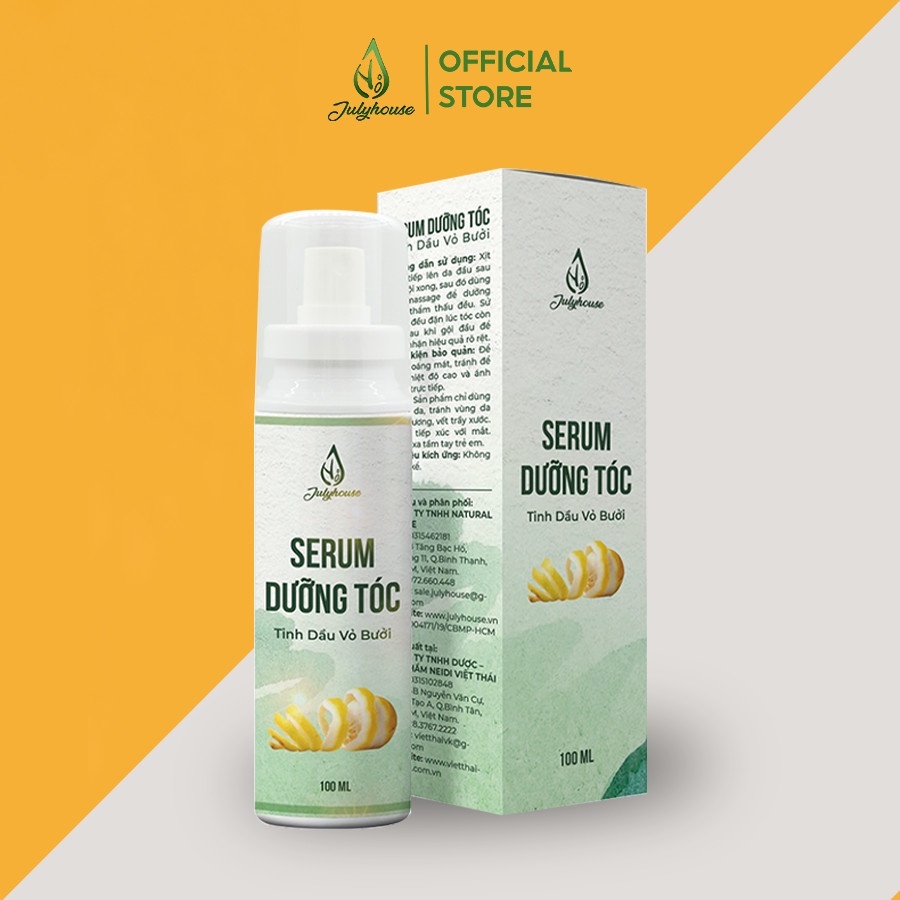 Ảnh Xịt dưỡng tóc tinh dầu Bưởi 38ml/100ml JULYHOUSE giảm gãy rụng, mọc tóc nhanh 4