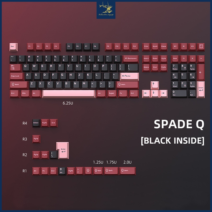 Keycap Cherry Chất Liệu PBT Double Shoot, Bộ Keycap 125 Nút Phù Hợp ...