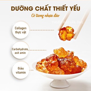 Nhựa đào Vân Nam 500g, lệ đào, dai, giòn, nguyên liệu nấu chè dưỡng nhan - Lãn Ông