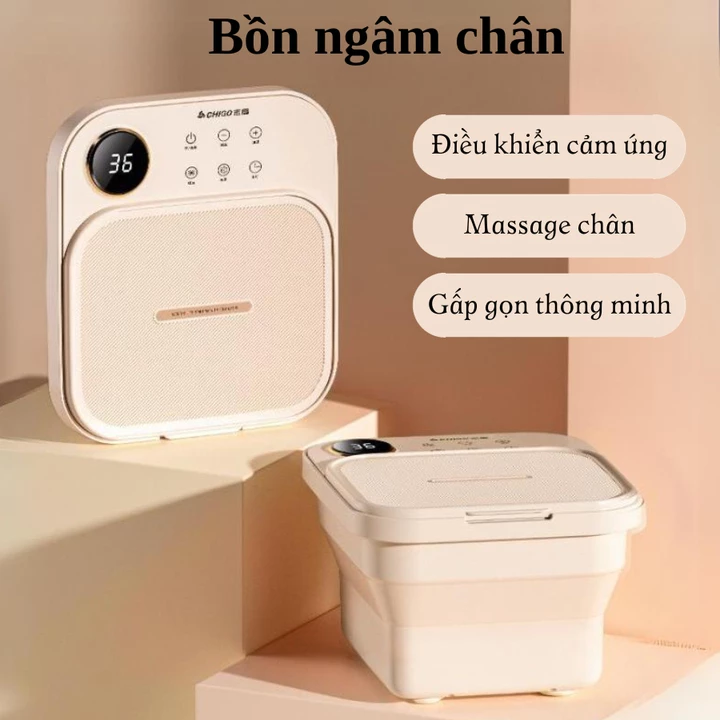 Bồn ngâm chân massage MEXI có sục khí và con lăn mát xa chân, máy massage chân gấp gọn tiện lợi – 2