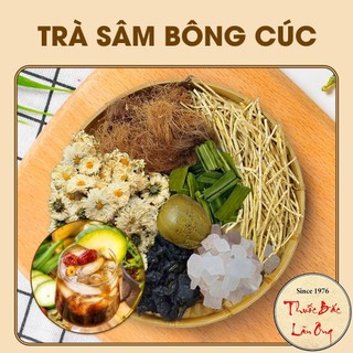 Trà sâm bông cúc, set nấu 3-4 lít đủ vị, trà mát gan, thanh nhiệt, giải khát, tặng kèm hạt chia