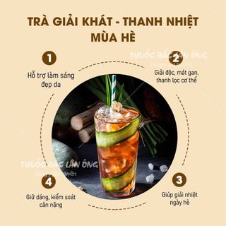 Trà sâm bông cúc, set nấu 3-4 lít đủ vị, trà mát gan, thanh nhiệt, giải khát, tặng kèm hạt chia