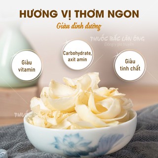Bách hợp 100g, bá hợp khô pha trà dưỡng trắng da, bổ phế giảm ho, tốt cho tim mạch, giúp ngủ ngon