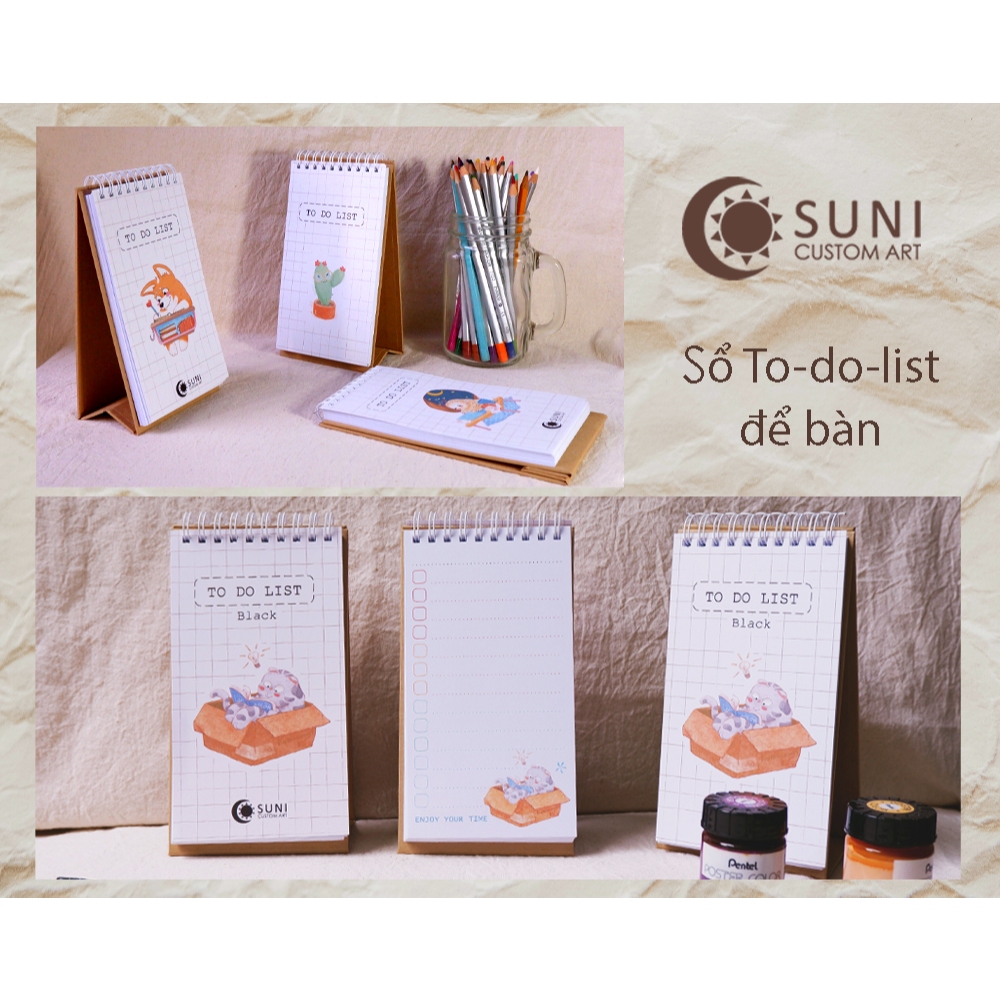 Sổ to do list để bàn | Checklist để bàn | Mini Notebook | Shopee Việt Nam
