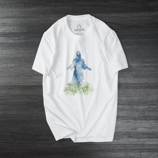 ÁO COTTON CÔNG GIÁO - TA LÀ VUA - IN SILICON CT1-TRẮNG