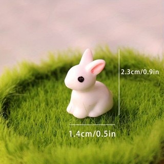 Phụ kiện mini Thỏ Trắng size 2.3*1.4cm MẦM NẮNG GARDEN  lỗi 1 đền 1