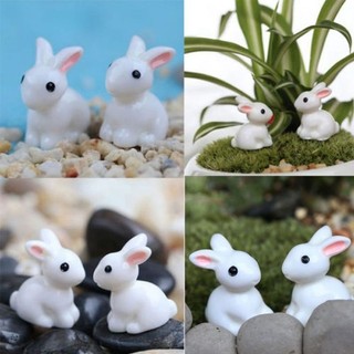 Phụ kiện mini Thỏ Trắng size 2.3*1.4cm MẦM NẮNG GARDEN  lỗi 1 đền 1
