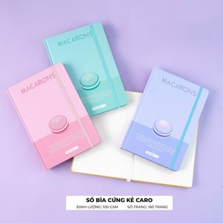 Sổ Tay 160 Trang Kẻ Caro Khổ A5/A6/B6 CLASSMATE Bìa Cứng In Hình Macaron Định Lượng 100gsm BA5/A6/B6-16-002