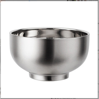 INOX 304 Bát 2 lớp Cách Nhiệt bát ăn trẻ em, người lớn Chén Ăn Canh Súp chống bỏng Tay INOX Dày