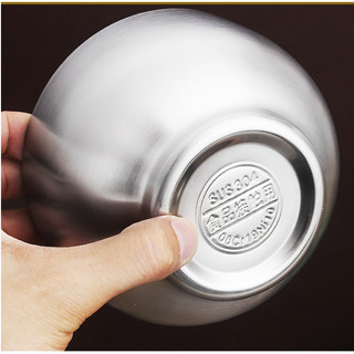 INOX 304 Bát 2 lớp Cách Nhiệt bát ăn trẻ em, người lớn Chén Ăn Canh Súp chống bỏng Tay INOX Dày