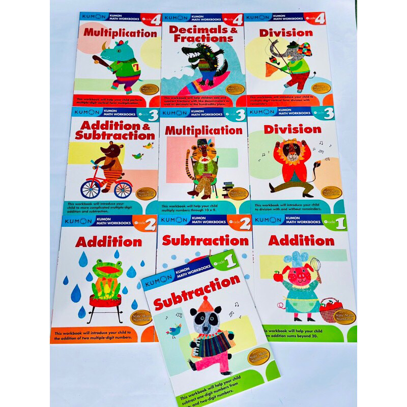 Sách - Kumon Math Workbook nhập màu 10 quyển | Shopee Việt Nam