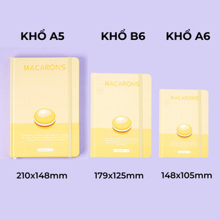 Sổ Tay 160 Trang Kẻ Caro Khổ A5/A6/B6 CLASSMATE Bìa Cứng In Hình Macaron Định Lượng 100gsm BA5/A6/B6-16-002