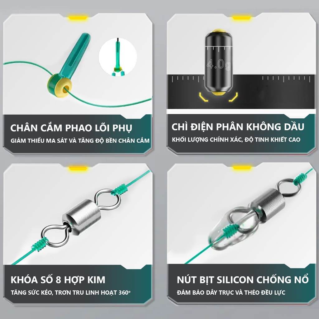 Dây trục câu đài cước câu cá Rice Fishing dây trục V5 nylon lụa Nhật siêu mềm tăng sức tải DC-21