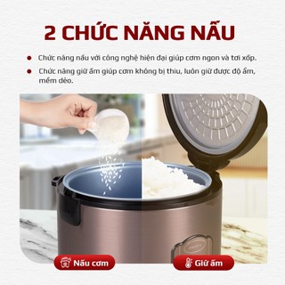 Nồi Cơm Điện OSAKA RC-118T 1.8L – Tráng Men Titanium, Mâm Nhiệt Lớn, Làm Bánh – Ủ Sữa Chua – 700W
