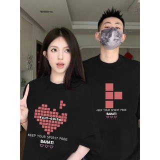 Áo Thun Đôi Nam Nữ Trái Tim Xếp Hình Cùng Người Yêu, Áo Đôi Chất Liệu Prenium Cotton in hinh nữ 100% Cotton [A048]