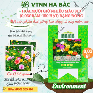 Hạt Giống Hoa Mười Giờ Nhiều Màu RADO 810 (Gói 0,03g~150 Hạt) Rạng Đông, Ra Hoa Liên Tục, Trồng Quanh Năm