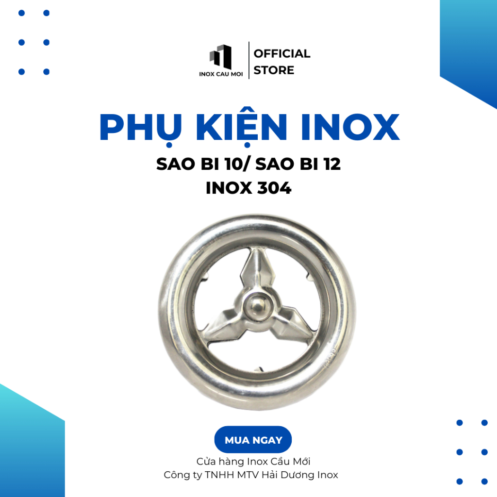 Vòng sao bi inox 304, phụ kiện trang trí inox, hàng bóng, đẹp, dày, kích thước 100-120 (mm)