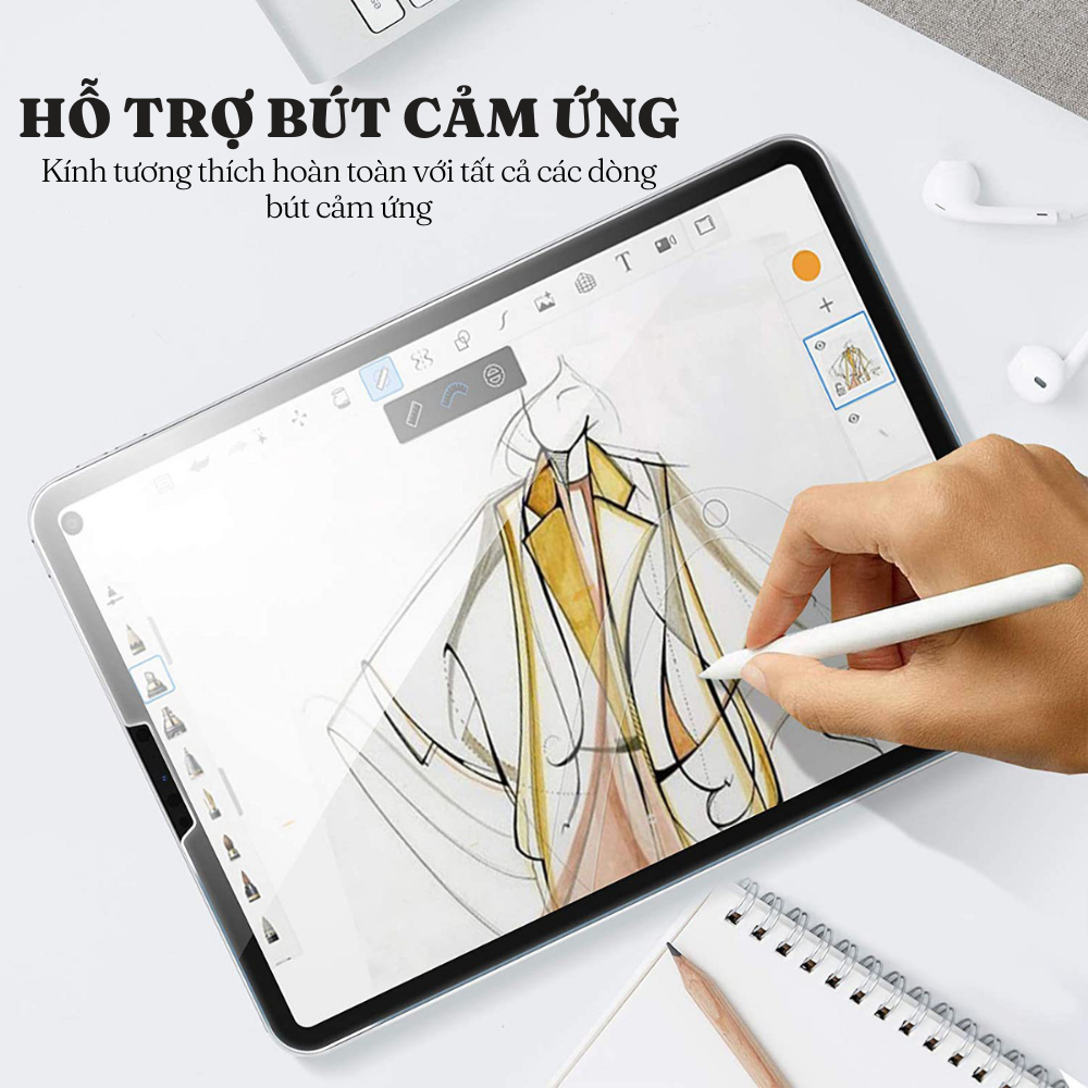 Kính cường lực dành cho các dòng iPad Gen 5/6/7/8/9,Air 1/2/3/4/5,Pro 11",Pro 12.9",Air 6/M4 - Cường lực kính cho iPad | BigBuy360 - bigbuy360.vn