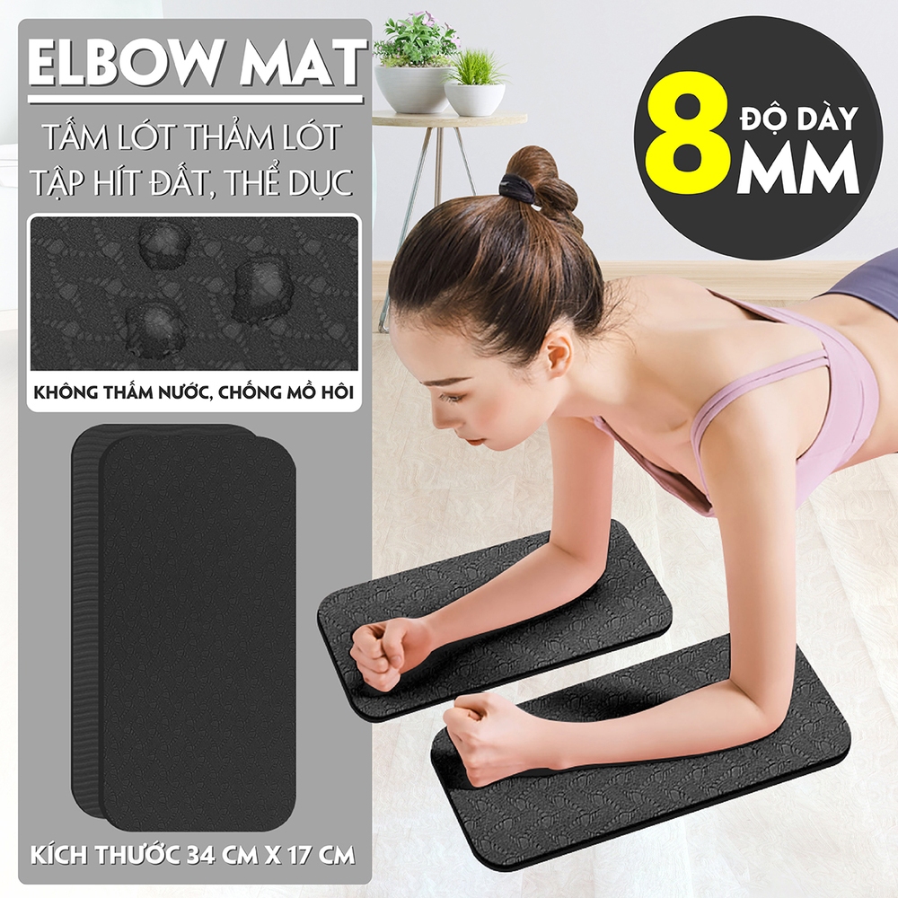 Ảnh {1 Cặp}BG-Tấm đệm lót tập yoga, chất liệu TPE, Đệm tập plank, đệm kê gối tập yoga gym SIÊU HOT 3