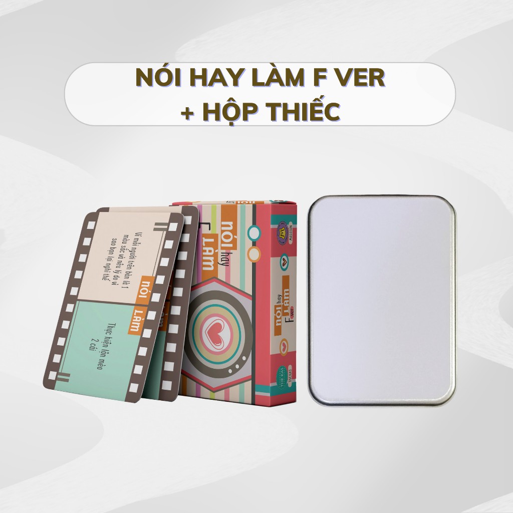 Bộ Bài Nói Hay Làm Gia Đình Giấy Cứng Chia Sẻ Gắn Kết Gia Đình MaSoi SG