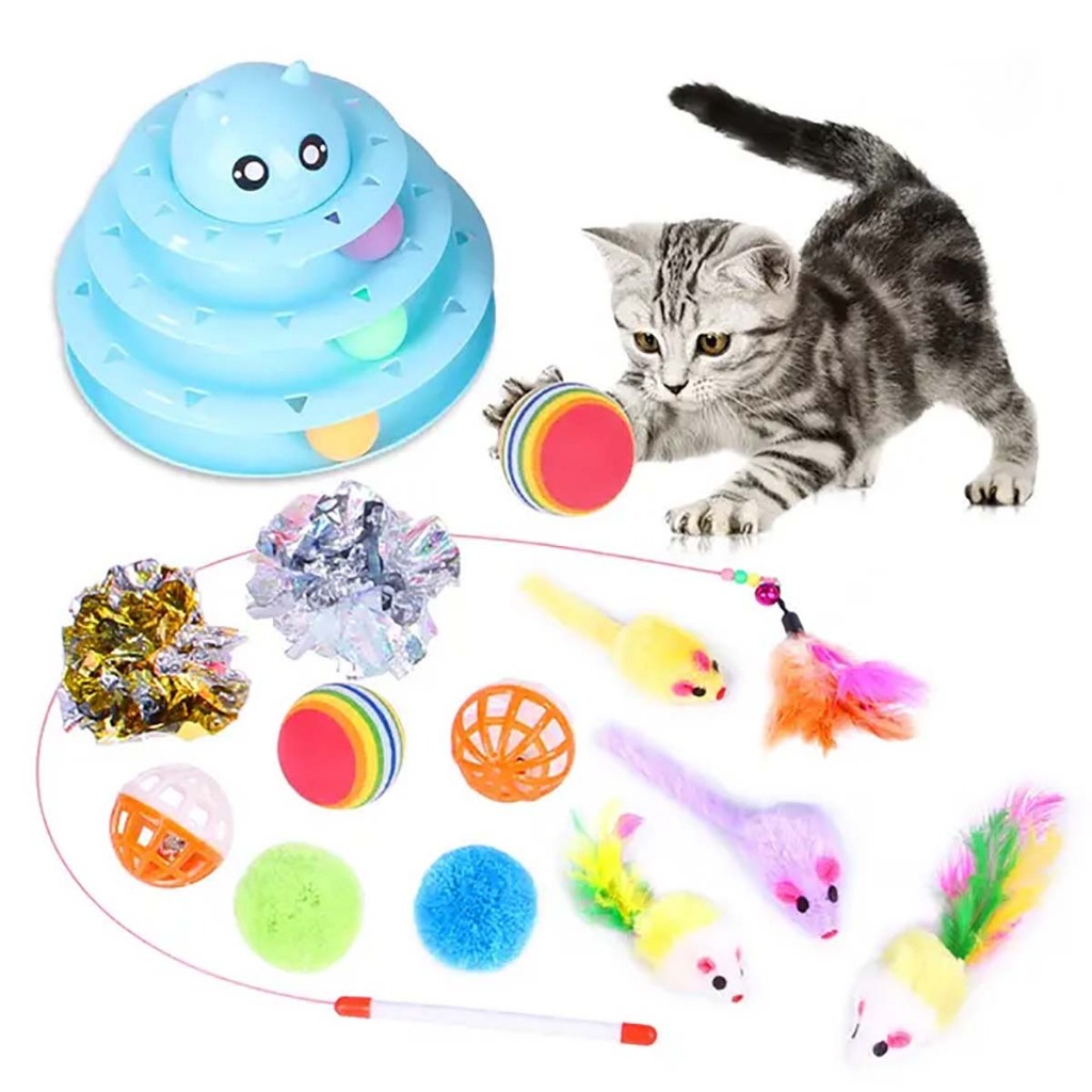 Đồ Chơi Cho Mèo Con Chó Poodle To Có Tiếng Kêu Tự Động Chơi Phụ Kiện Cho Thú Cưng Đuổi Bắt Gặm Xương Nhai Bóng Ngứa Răng