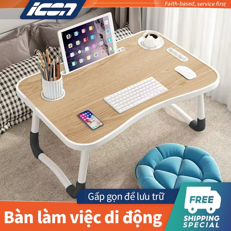 ICON bàn học gấp gọn Bàn làm việc cho máy tính xách tay, thích hợp cho sinh viên và người đi làm