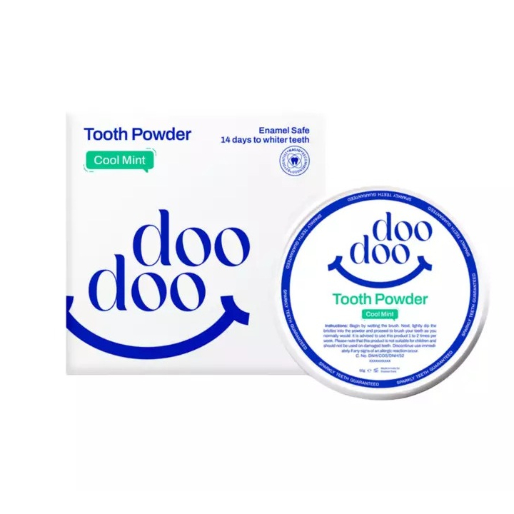 Bột Trắng Răng Doodoo Toothpowder Cool Mint 50g | Shopee Việt Nam