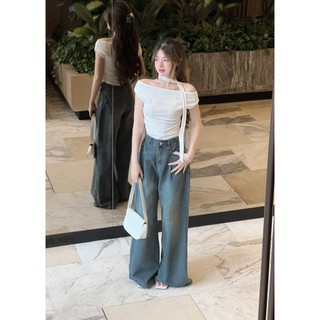 Quần jeans suông ly trước ống rộng - 247Store - Quanjeanxuong7224_P3K1