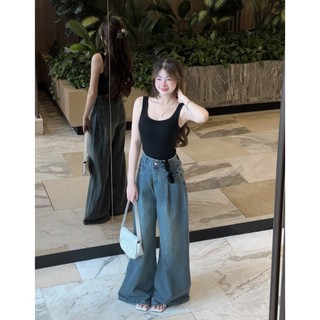 Quần jeans suông ly trước ống rộng - 247Store - Quanjeanxuong7224_P3K1