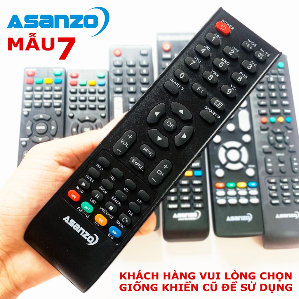 Điều khiển TV ASANZO Smart [Hàng chuẩn đẹp] - ảnh 8