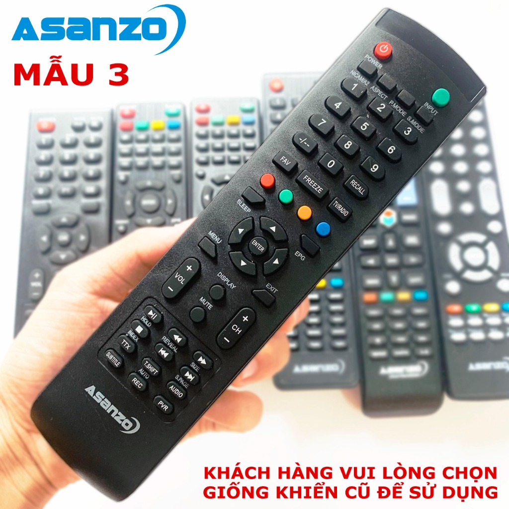 Điều khiển TV ASANZO Smart [Hàng chuẩn đẹp] - ảnh 4