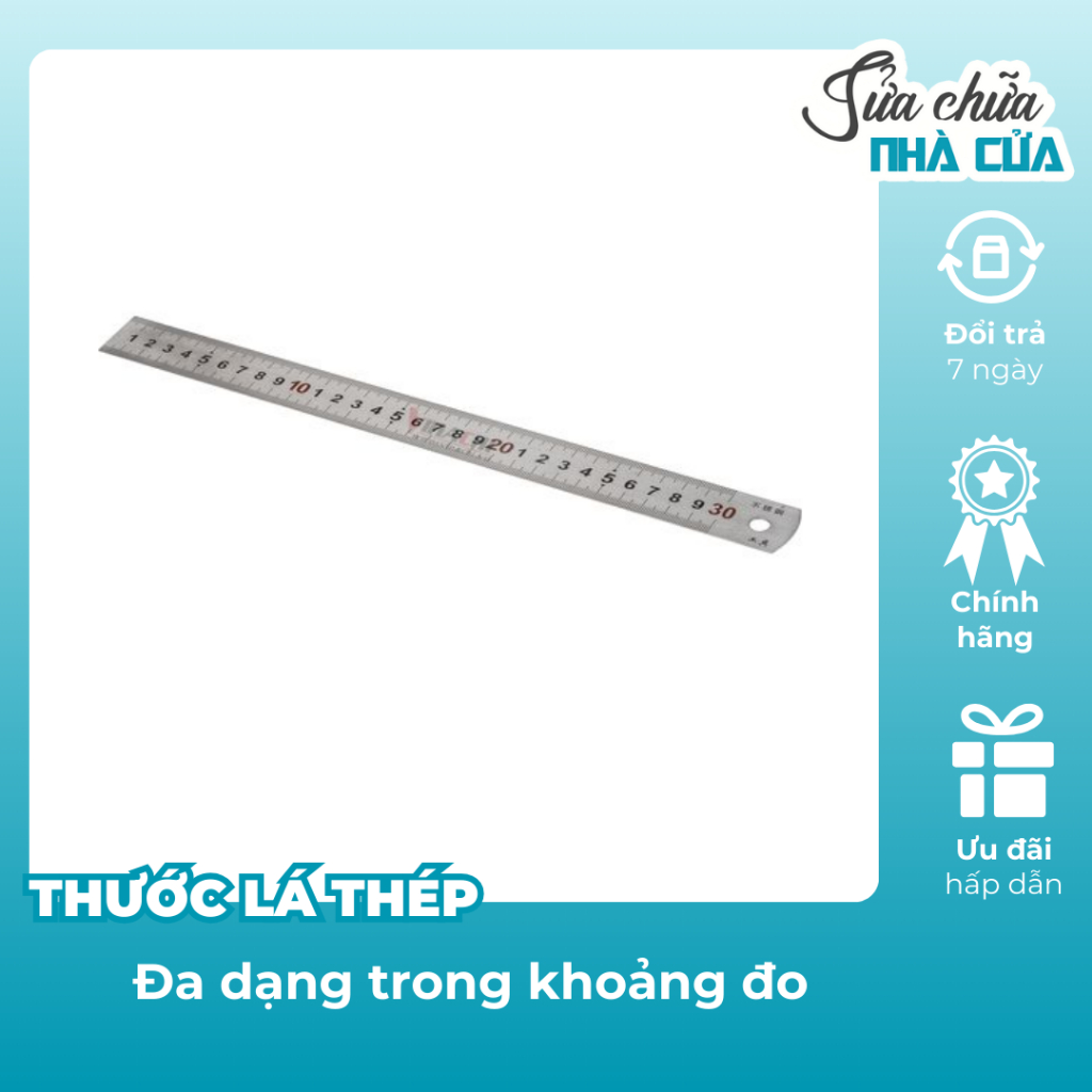 Thước lá thép, Thước thẳng dài đo đạc chính xác, đa dạng kích thước ...
