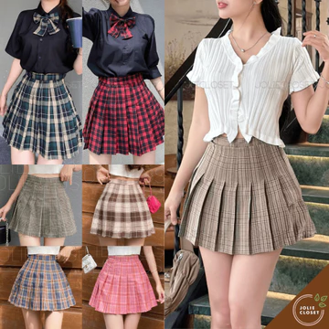 Chân Váy Tennis Xếp Ly Caro Nữ - Form Đẹp, Tôn Dáng, Nhiều Màu | Chân Váy Ngắn Dễ Phối Đồ Hot Trend