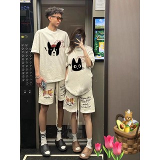 Áo Thun Đôi Nam Nữ Mặc Cùng Người Yêu, Áo Đôi Chó Mèo Animal Chất Liệu Prenium Cotton croptop nữ 100% Cotton [A050]
