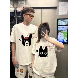 Áo Thun Đôi Nam Nữ Mặc Cùng Người Yêu, Áo Đôi Chó Mèo Animal Chất Liệu Prenium Cotton croptop nữ 100% Cotton [A050]