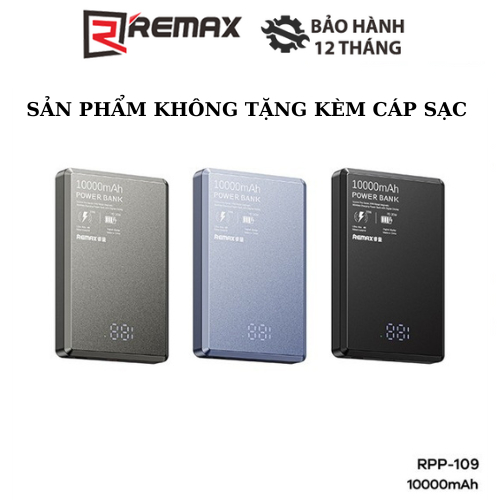 Pin Dự Phòng Sạc Không Dây Magnetic REMAX RPP-109 10000mAh 1 Cổng Type ...