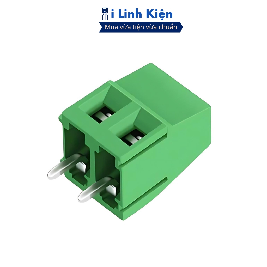 Cầu đấu 2P, 3P 5,08mm KF127 chân cắm thẳng xanh iLinhkien
