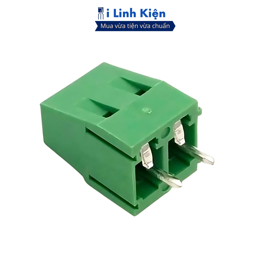 Cầu đấu 2P, 3P 5,08mm KF127 chân cắm thẳng xanh iLinhkien