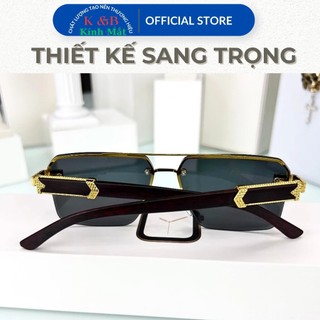 Kính Râm Nam Hàn Quốc Chống Tia UV400 Gọng Gỗ Phong Cách Mới Nhất 2024 - SV19 - SALE 30% Tặng Hộp.