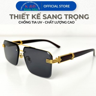 Kính Râm Nam Hàn Quốc Chống Tia UV400 Gọng Gỗ Phong Cách Mới Nhất 2024 - SV19 - SALE 30% Tặng Hộp.