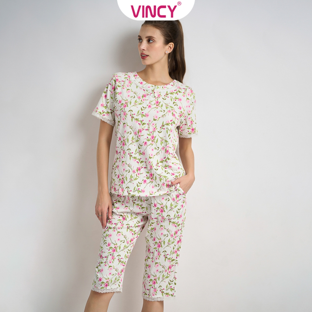 Ảnh Bộ Đồ Thun Lửng Nữ Vincy BTL026S11 4
