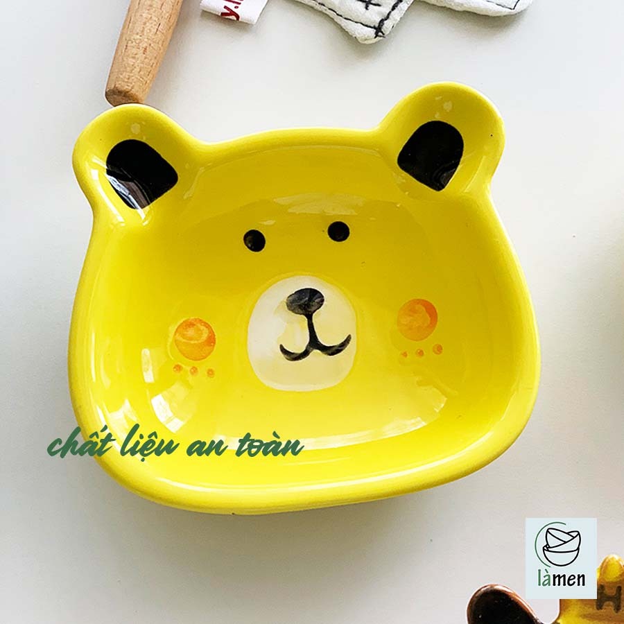 Bát Ăn Dặm, Combo Bát Sứ Cho Bé Hình Động Vật, Đa Dạng Màu Sắc Và Kích Thước BAT051