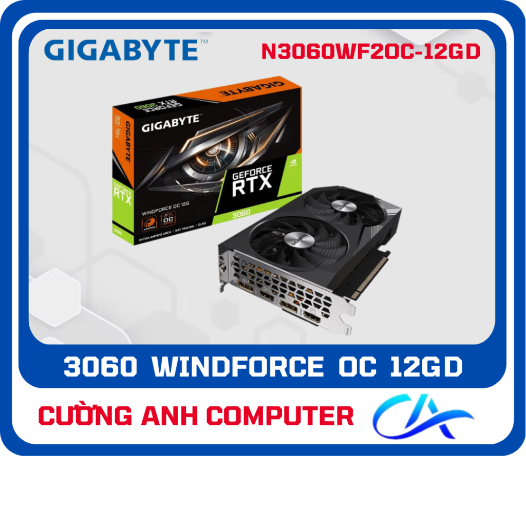 Card Màn Hình Gigabyte GeForce RTX 3060 WINDFORCE OC 12GB - Hàng chính ...