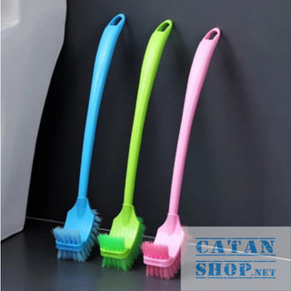 Cọ Bồn Cầu Toilet 2 Đầu, Bàn Chải Chà Rửa Vệ Sinh Nhà Tắm 2 Mặt Cọ Trên Và Dưới
